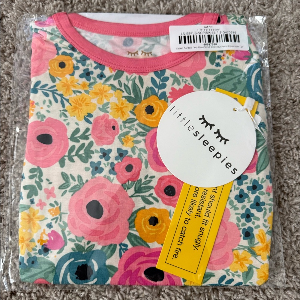 ✨BNWT✨ Little Sleepies Secret Garden PJs - Size 2T